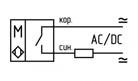 Датчик герконовый поплавковый уровня жидкости DFG 25.14-B1- NO-40.08-M27x1,5-L