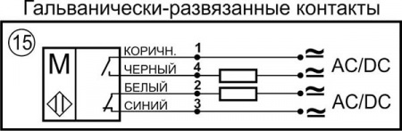 Датчик бесконтактный герконовый DG18MKS-CD-2GNONC-FF-P-IS